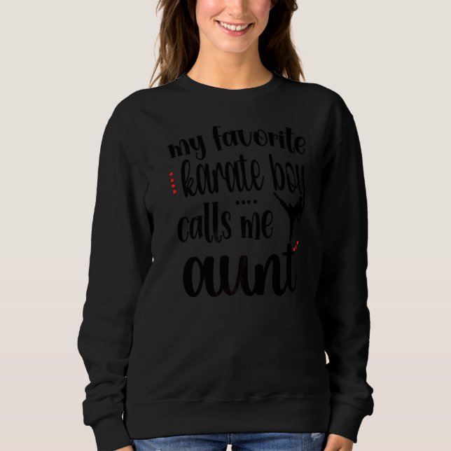 Sudadera Orgullosa tía Karate (Anverso)