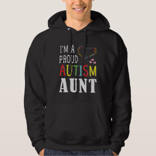Sudadera Orgullosa tía Puzzle Autismo Especial Conciencia