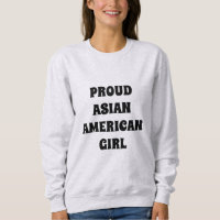 Orgullosa tipografía moderna negra Chica asiático-