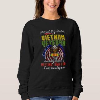 Sudadera Orgullosa veterana hermana grande de Vietnam levan