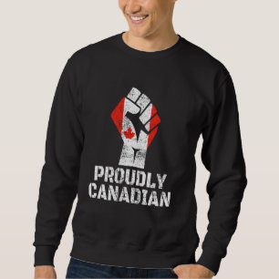 Sudadera Orgullosamente canadiense Bandera de Canadá - CANA