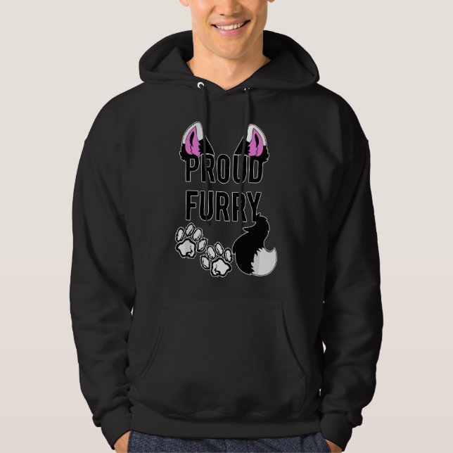 Sudadera Orgullosas Furry Furries Cola Orejas Cosplay Furso (Anverso)