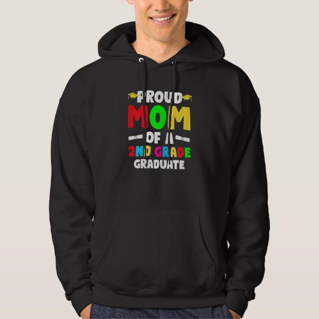 Sudadera Orgullosas Madres De Segundo Grado De Graduado De  (Anverso)