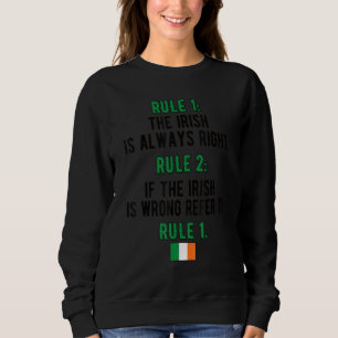 Sudadera Orgullosas reglas irlandesas bandera irlandesa raí