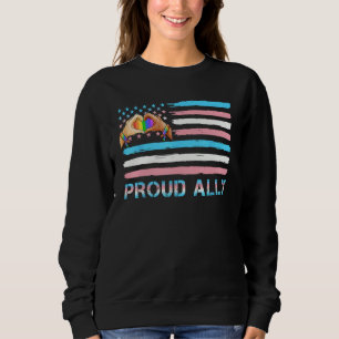 Sudadera Orgulloso Aliado Mes del Orgullo Gay LGBTQ Bisexua