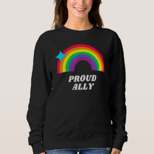 Sudadera Orgulloso Ally Lgbtq apoya la campaña de concienci