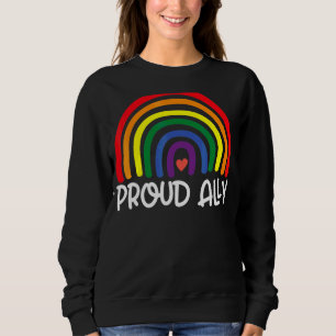 Sudadera Orgulloso Ally Orgullo Gay Lgbt Día Desfile Mes Ra