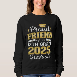 Sudadera Orgulloso amigo de la familia de graduados de 12º 