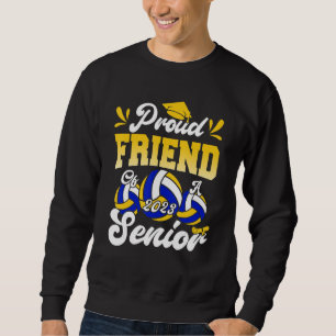 Sudadera Orgulloso amigo de un senior de voleibol 2023 grad