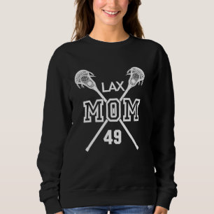 Sudadera Orgulloso Amor Lacrosse Mamá #49 Reproductor LAX N