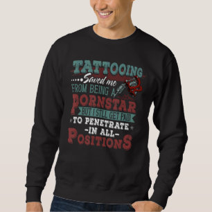 Sudadera Orgulloso artista de tatuajes y tatuista diciendo 
