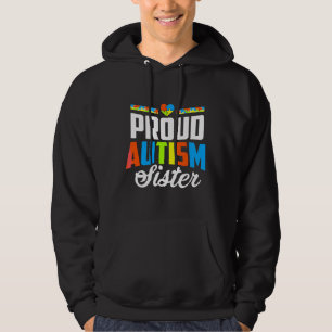 Sudadera Orgulloso autismo Hermana Apoyo a la Conciencia