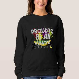 Sudadera Orgulloso aviador ciudadano Profesional trabajo pr