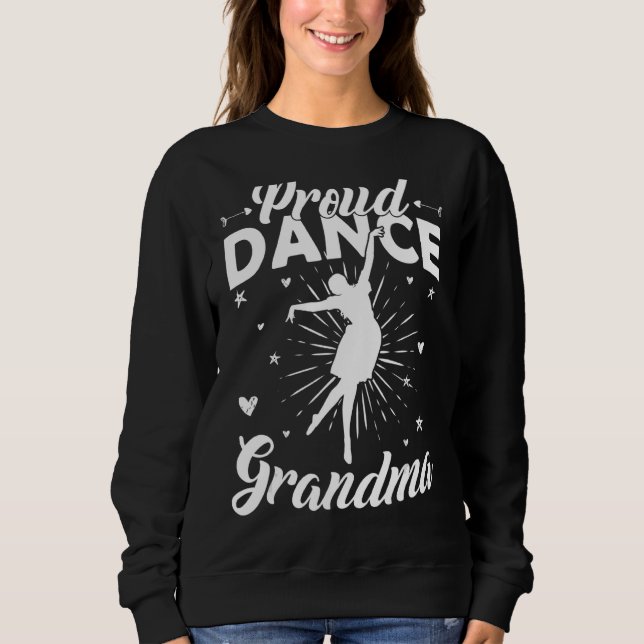 Sudadera Orgulloso ballet de baile de abuela bailando el dí (Anverso)