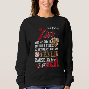 Sudadera Orgulloso Béisbol Zizi Béisbol Familia Combinación