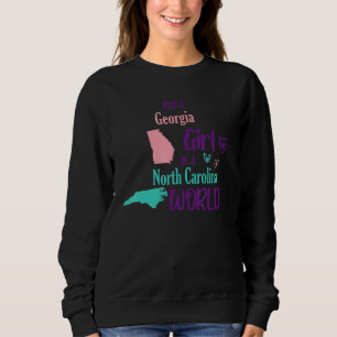 Sudadera Orgulloso chica solo chica de Georgia en Carolina