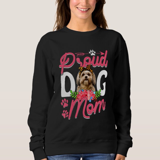 Sudadera Orgulloso chiita zu perro día 1 de la madre (Anverso)