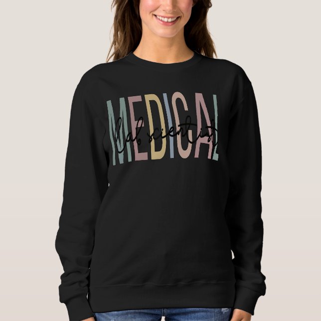 Sudadera Orgulloso científico de laboratorio médico Boho Me (Anverso)