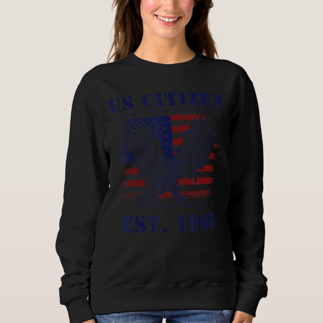 Sudadera Orgulloso ciudadano de EEUU Est 1966 Nueva EEUU (Anverso)