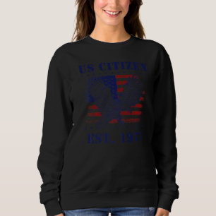 Sudadera Orgulloso ciudadano de EEUU Est 1977 Nueva EEUU