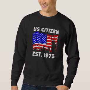 Sudadera Orgulloso Ciudadano Estadounidense Desde 1975 Para