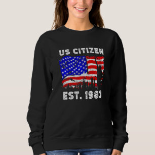 Sudadera Orgulloso Ciudadano Estadounidense Desde 1983 Para