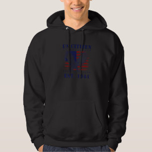 Sudadera Orgulloso ciudadano estadounidense Est 1944 Nuevo 