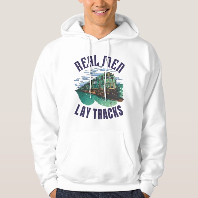 Sudadera Orgulloso constructor de vías (Anverso)