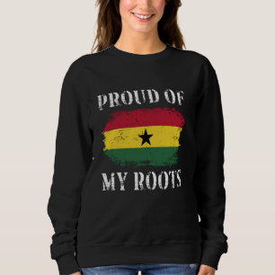 Sudadera Orgulloso de mi ghanés remueve la bandera ghanesa 