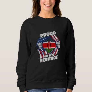 Sudadera Orgulloso de mi herencia - Patriota keniano estado