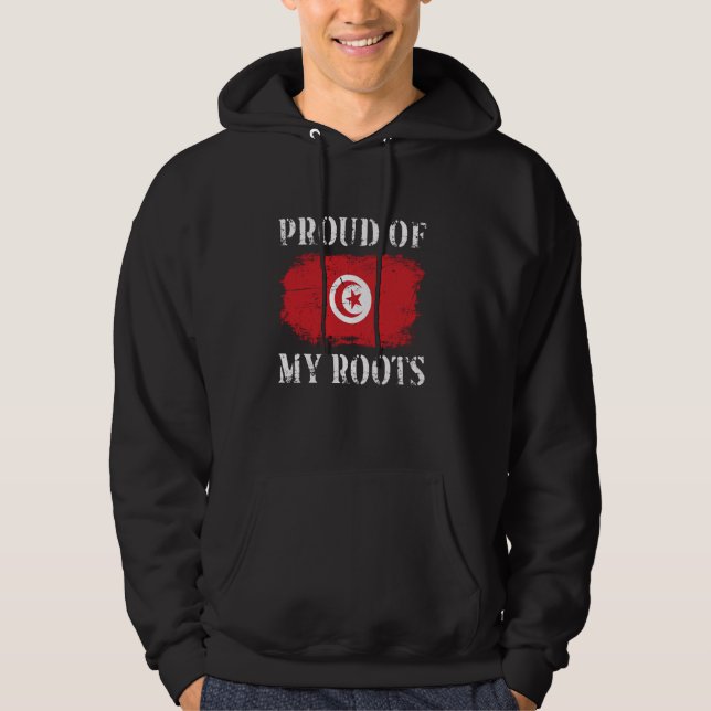 Sudadera Orgulloso De Mis Raíces Tunecinas Bandera Túnez (Anverso)