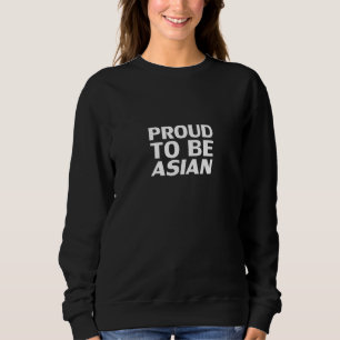 Sudadera Orgulloso de ser asiático, blanco negro