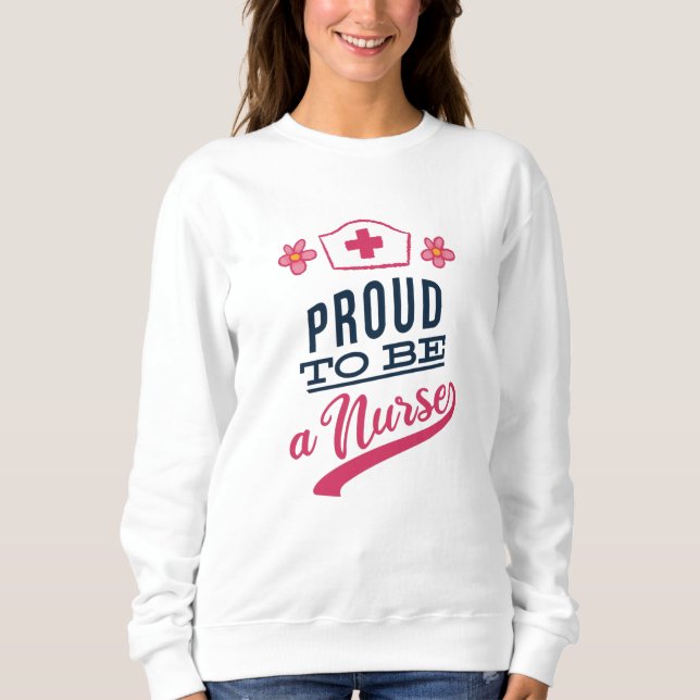 Sudadera Orgulloso de ser enfermera (Anverso)