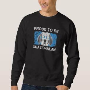 Sudadera Orgulloso de ser perro amante de la bandera guatem