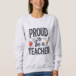 Sudadera Orgulloso de ser un maestro – Tipografía juguetona