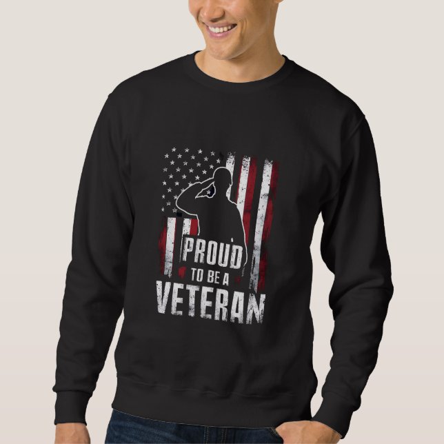 Sudadera Orgulloso de ser un veterano del día de los vetera (Anverso)