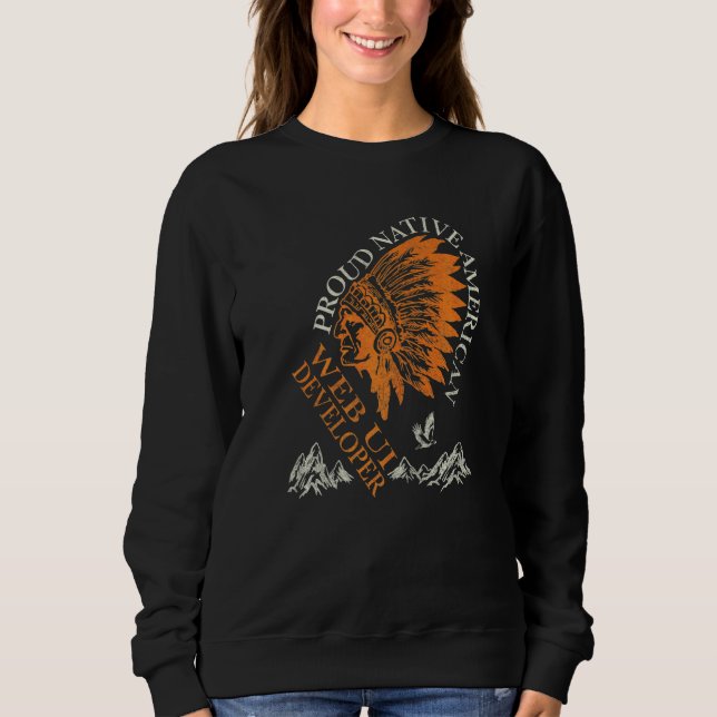 Sudadera Orgulloso desarrollador de interfaz de usuario web (Anverso)