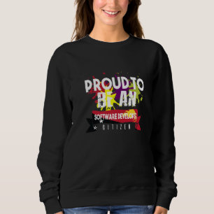 Sudadera Orgulloso Desarrollador de Software Ciudadano Prof