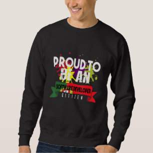 Sudadera Orgulloso Desarrollador de Software Ciudadano Prof