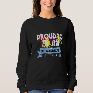 Sudadera Orgulloso Desarrollador de Software Ciudadano Prof