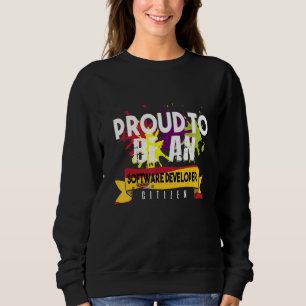 Sudadera Orgulloso Desarrollador de Software Ciudadano Prof