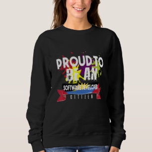 Sudadera Orgulloso Desarrollador de Software Ciudadano Prof