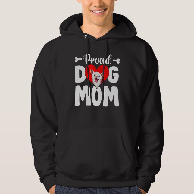 Sudadera Orgulloso Día de la Madre Perra Chihuahua (Anverso)