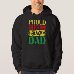 Sudadera Orgulloso Día del Padre Negro, que apoya a los hom