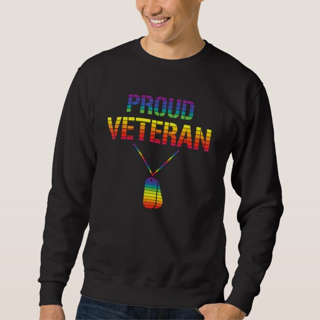 Sudadera Orgulloso Ejército del Orgullo Gay del Día de los  (Anverso)