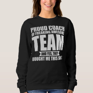 Sudadera Orgulloso Entrenador De Equipo 1