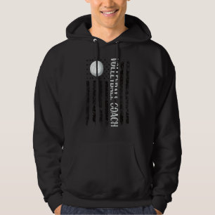 Sudadera Orgulloso entrenador de voleibol estadounidense en