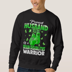 Sudadera Orgulloso Esposo De Un Guerrero Con Discapacidades