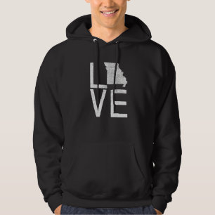 Sudadera Orgulloso Estado De Fan Usa Missouri Mapa De Amor