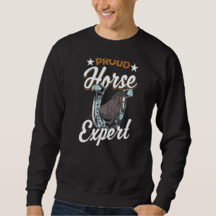 Sudadera Orgulloso Experto ecuestre en equitación